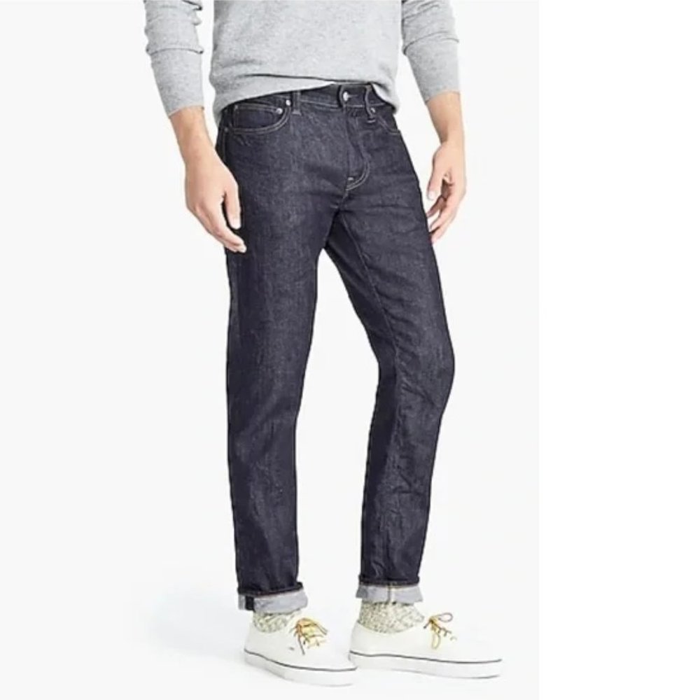 J Crew Men's 484 Slim Fit blue jeans size 35W x 32L